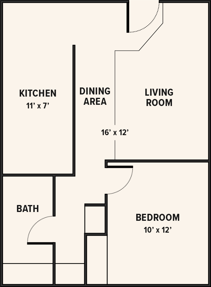 1B/1B Floor Plan